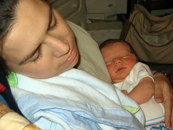 AmysleepingNoahsleeping
