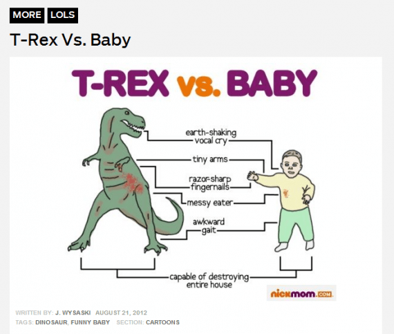 T-Rex vs. Baby